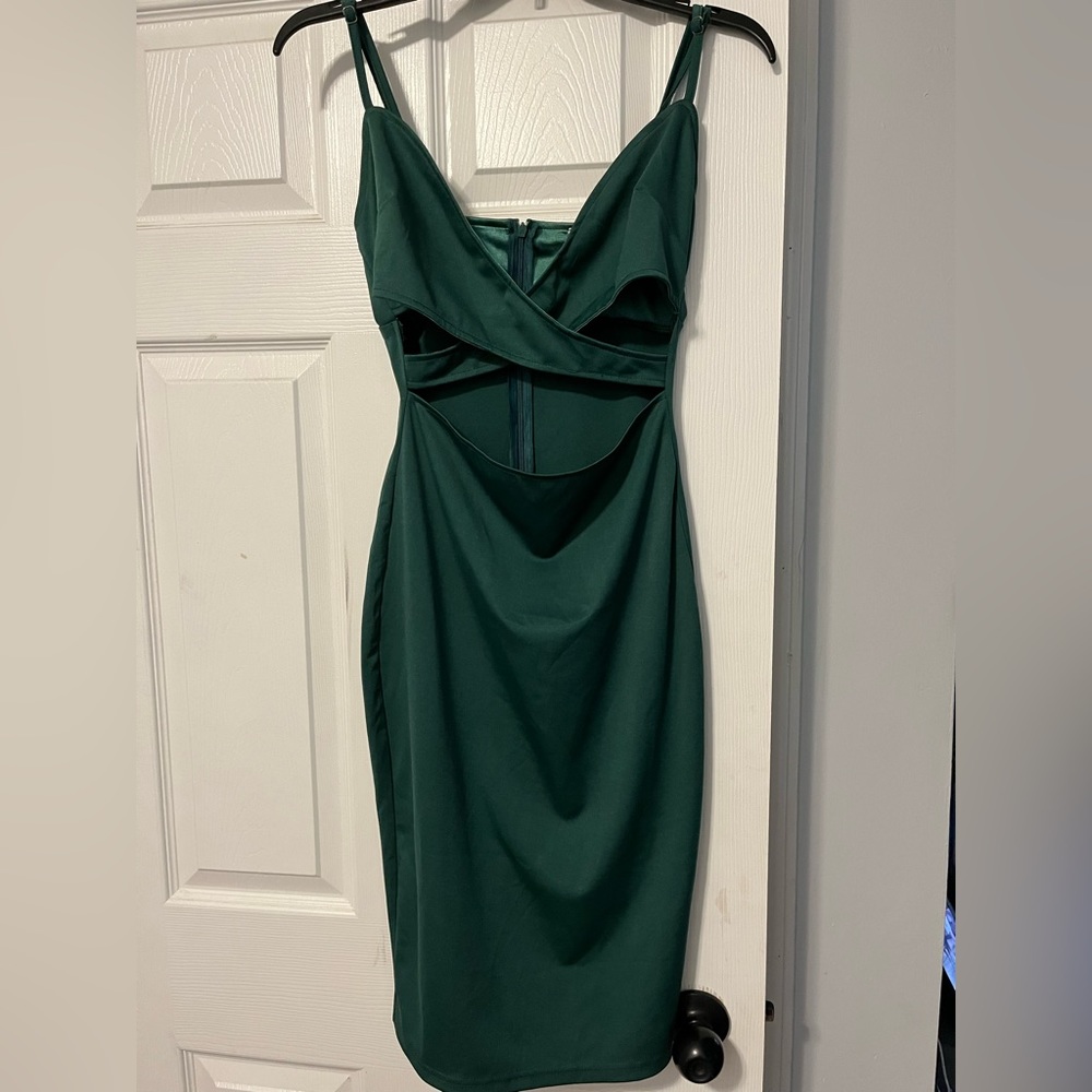 Women’s Fitted Green Cocktail Dress Size XS